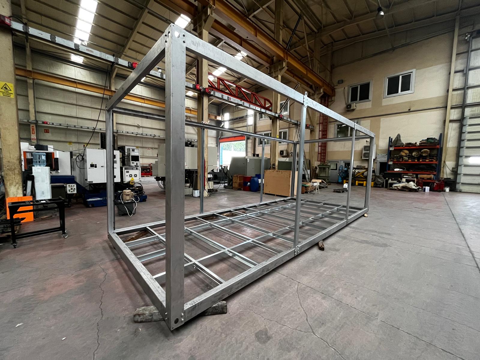 Galvaniz çelik konteyner iskeleti — fabrika görseli 2